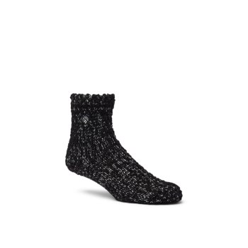 Columbia Ženske Čarape - Soft, Slub Crew Crne | RUDL-26395